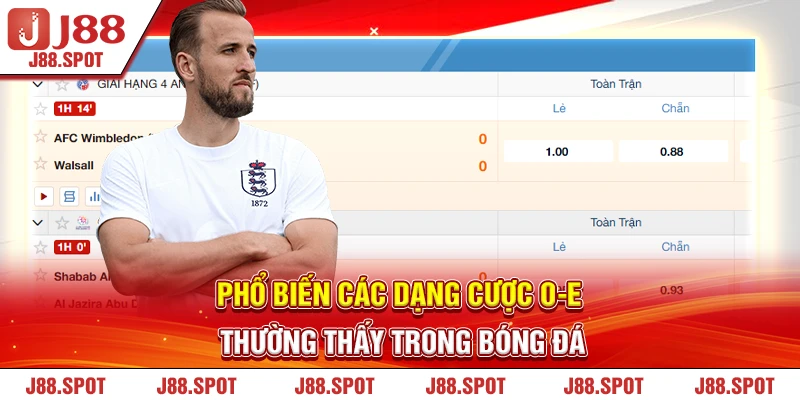 Phổ biến các dạng cược O-E thường thấy trong bóng đá